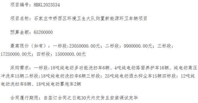 环卫装备一周报：本周市场热度有所下九游会J9 J9九游会降(图6)