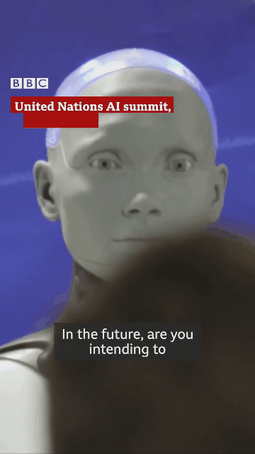 场面震撼J9九游会 九游会J9！9个「世界最强」机器人同登台亮相联合国AI机器人发布会(图2)