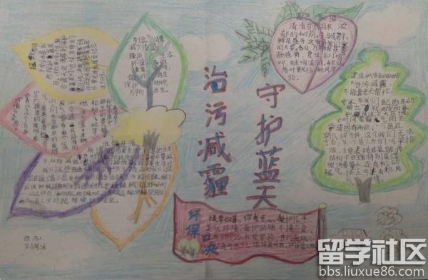 治污减霾守护蓝天手抄报九游会J9 J9九游会
