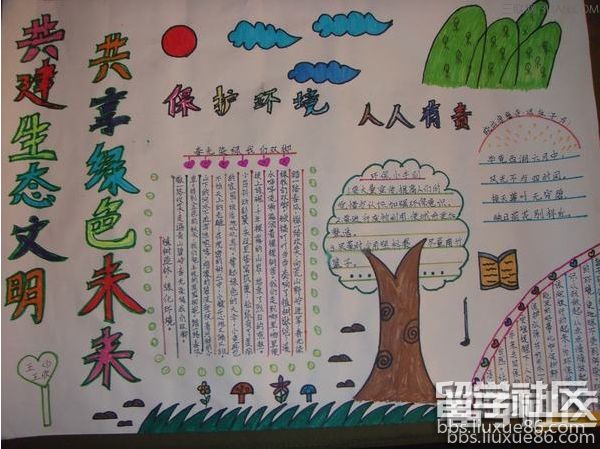 J9九游会 九游会J9环境日手抄报图片(图3)